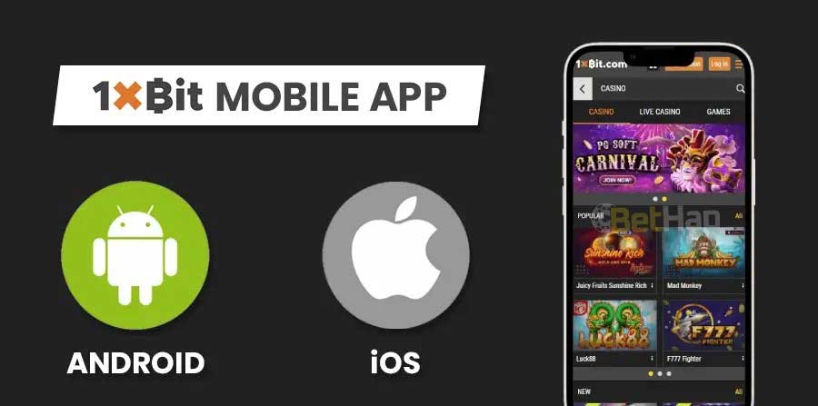 1xBit Casino Mobile app