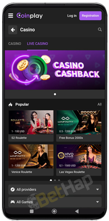 Coinplay Casino for Mobile App