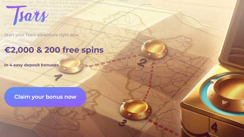 Tsars Casino: Your Royal Voyage Awaits with €2000 and 200 Free Spins!