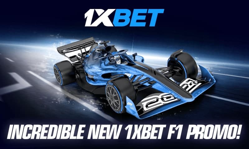 Bet on Formula 1 with 1xBet and gain free spins on an exclusive game!
