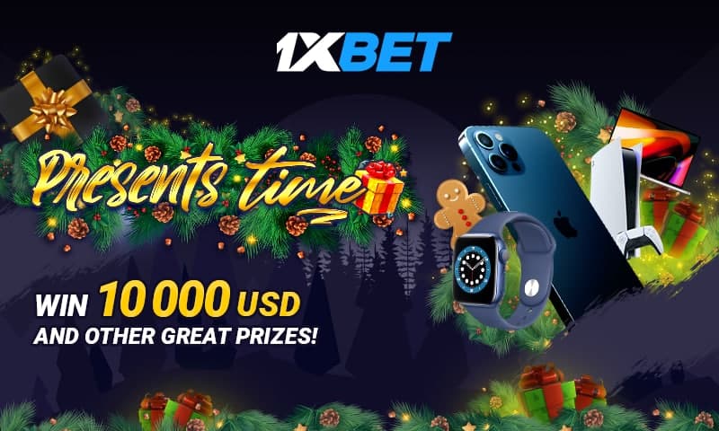 Presents Time! Get $10,000 and loads of other Great Prizes At 1xBet