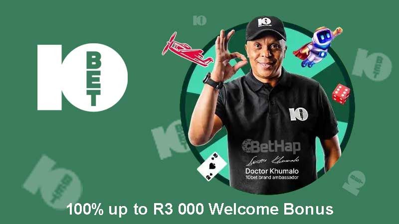 10Bet up to R3 000 Welcome Bonus