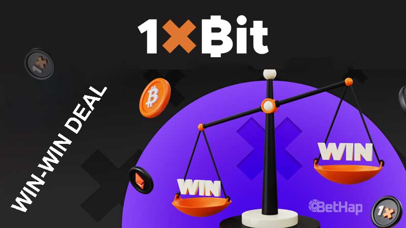 1xBit Win-Win Deal is a permanent bonus