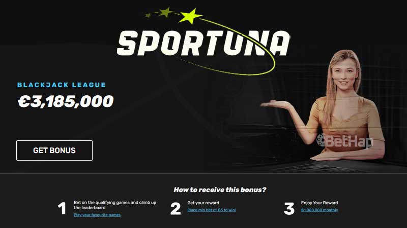 Sportuna Bronze Blackjack Tournaments