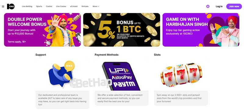 10Cric Casino Interface & Navigation