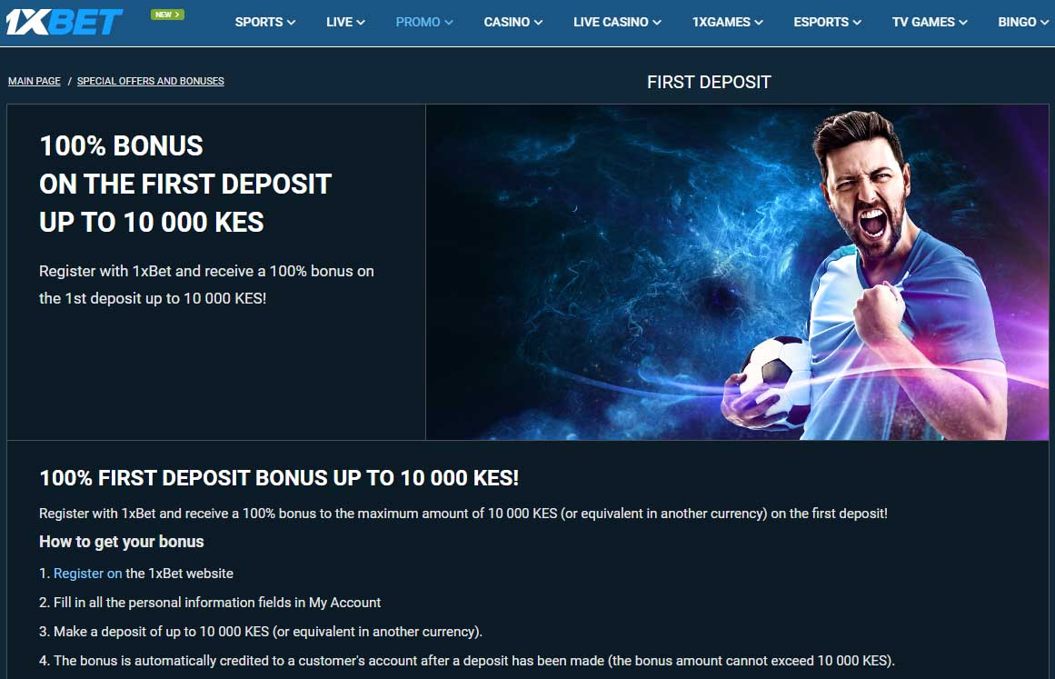 1xBet Kenya Welcome Offer