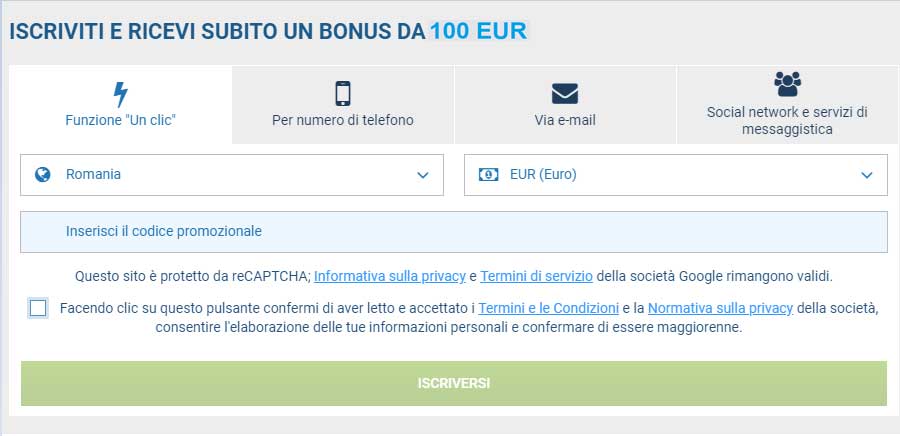 Registrazione