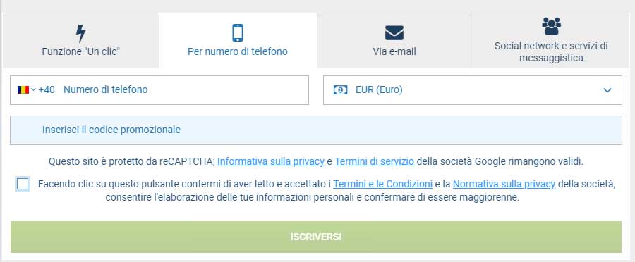 Registrazione