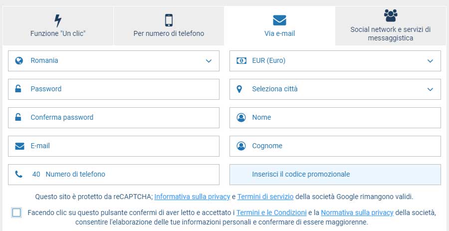 Registrazione