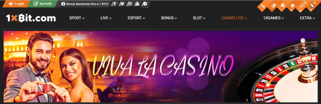 1xbit Casinò dal vivo
