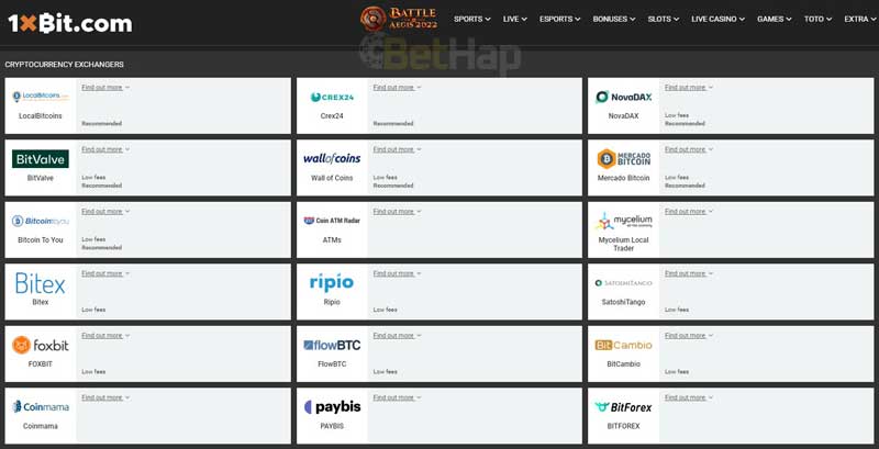 1xbit Payment Methods Deposit and Withdrawal