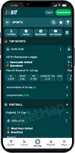 22Bist Sports Betting and Casino Games