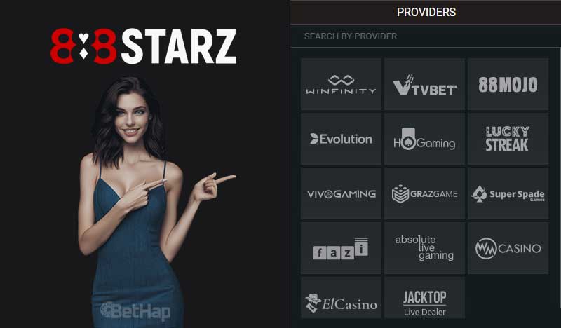 Software Providers at 888starz Casino