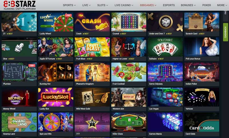 888starz Casino Games