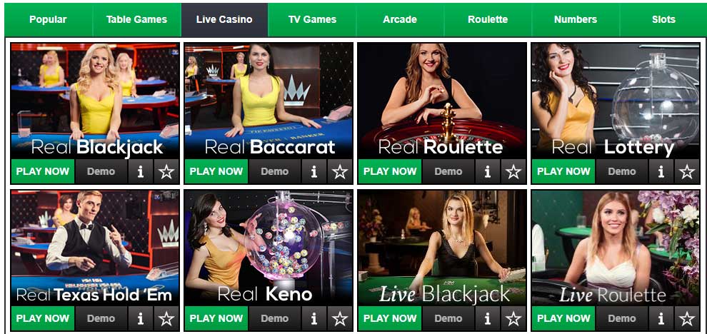 Live Dealer Games – Live Blackjack, Live Roulette, Live Baccarat