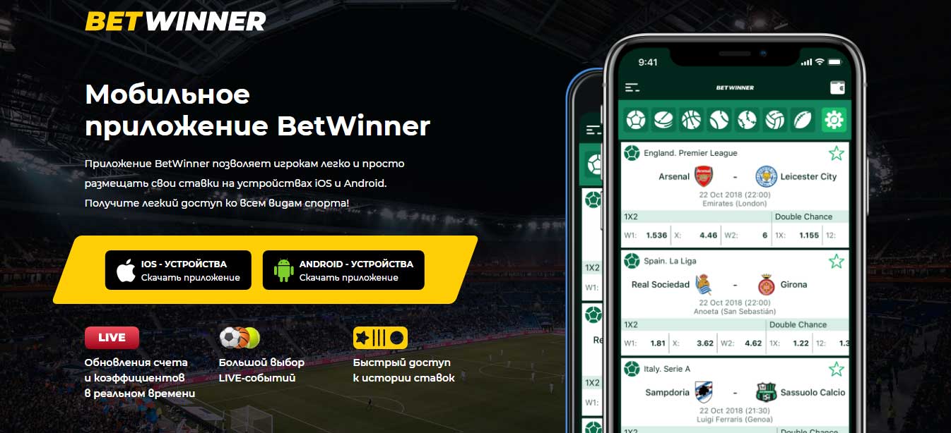 betwinner Мобильная версия