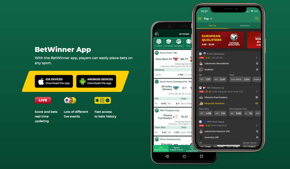 Betwinner Mobile Application