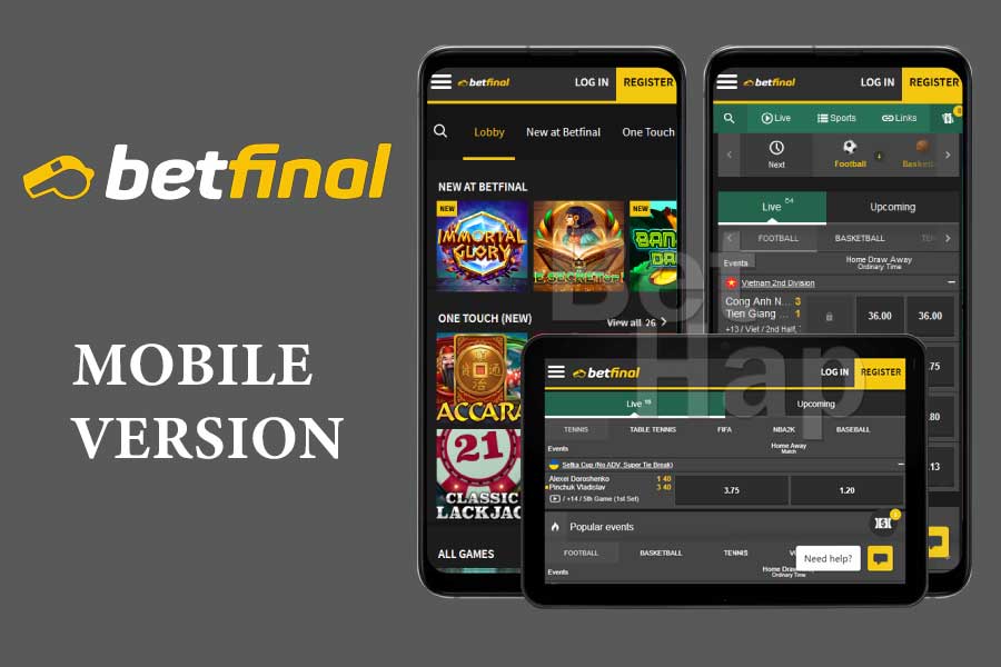 Betfinal Mobile Version