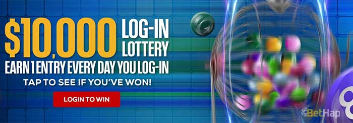 Betus $10,000 Log In Lottery