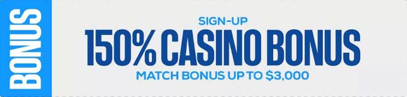 BetUS Casino Welcome Bonus - CAS150