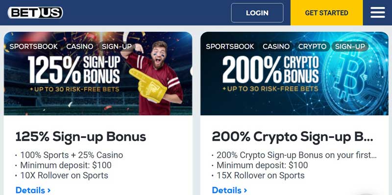 BetUS Bonuses and Promotions