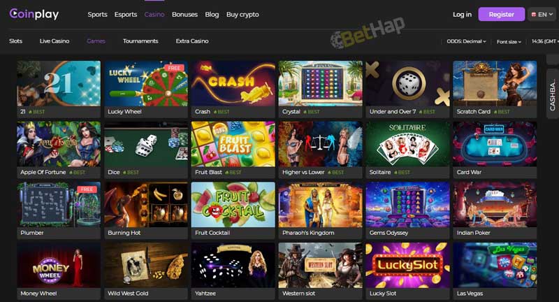 CoinPlay Casino Games