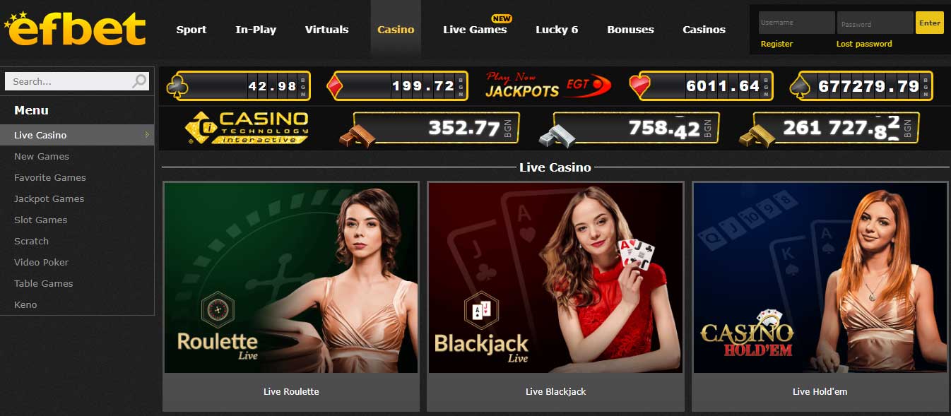 Efbet Mobile casino