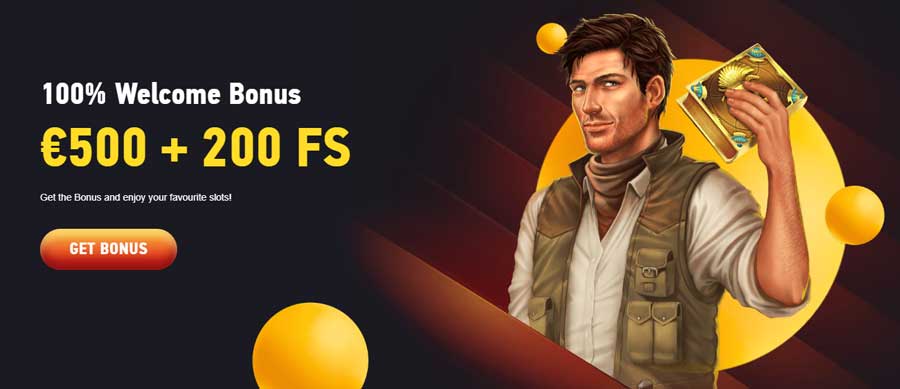 FEZBet Casino Welcome Bonus - 100% bonus up to €500 plus 200 Free Spins
