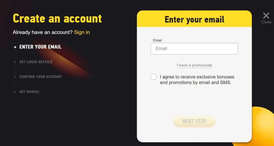How to register at FEZBet?