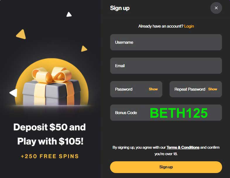 FortuneJack Bonus Code - BETH125 for 125 Free Spins