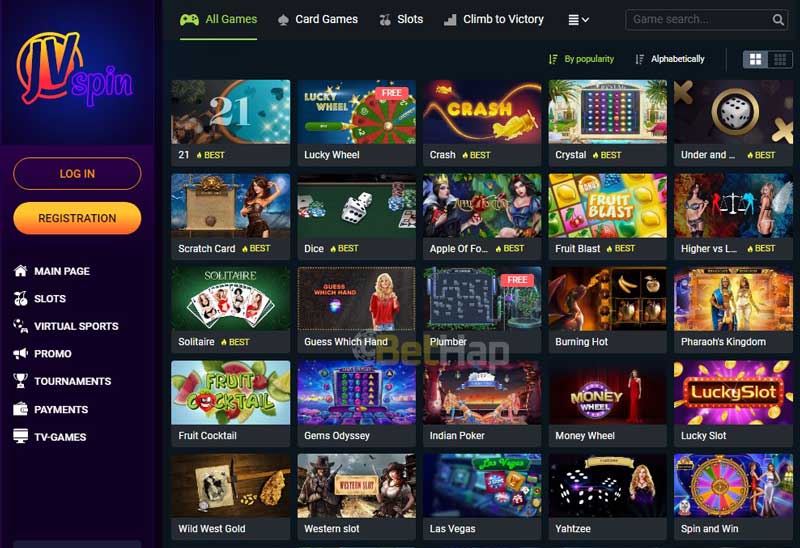 JVSpin Casino Games