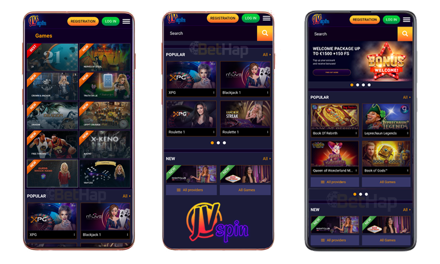 JVSpin Mobile Casino