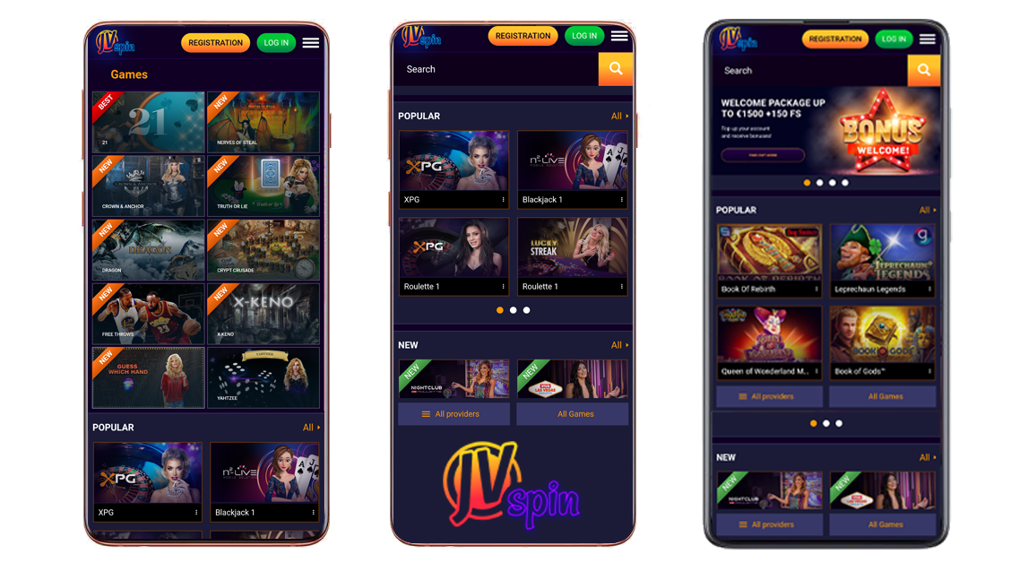 JVSpin Mobile app