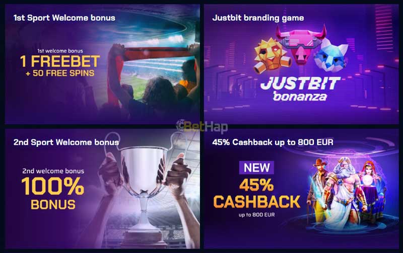 Justbit Welcome Bonuses Review