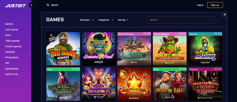 Justbit Casino Review