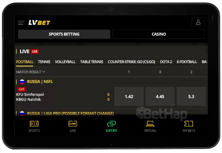 Lvbet Mobile Version