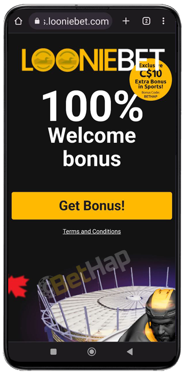 LoonieBet Mobile Bonuses