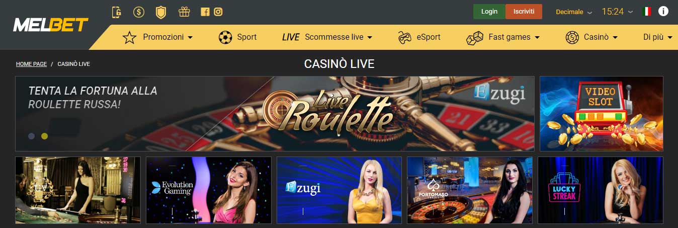 Melbet casino