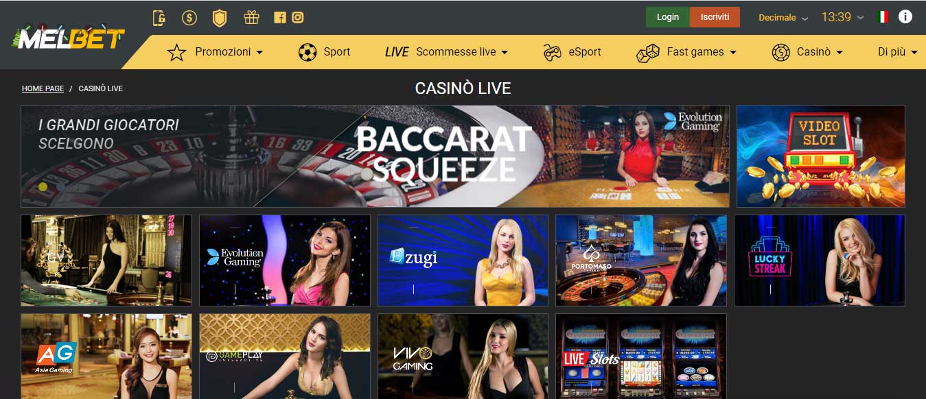 Melbet Casino mobile
