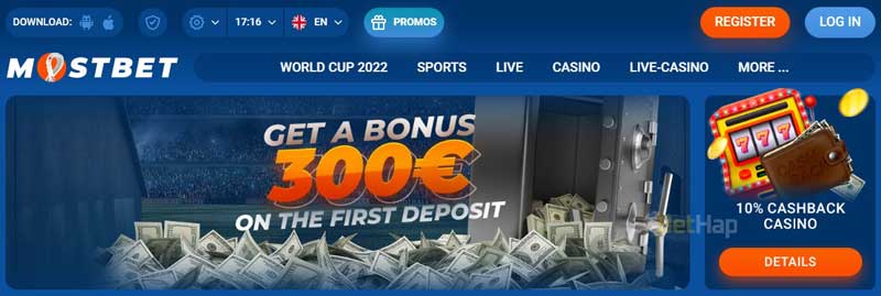 MostBet Welcome Bonus