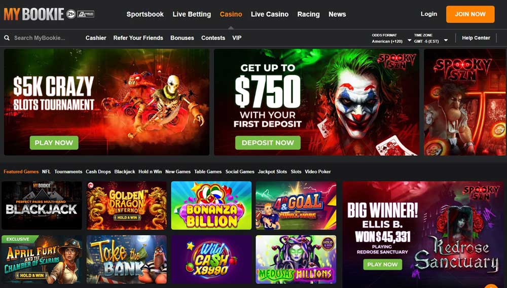 MyBookie Casino - Slots and Table Games