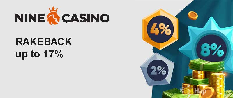 Ninecasino Rakeback Bonus