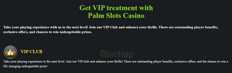 Palmslots Casino VIP