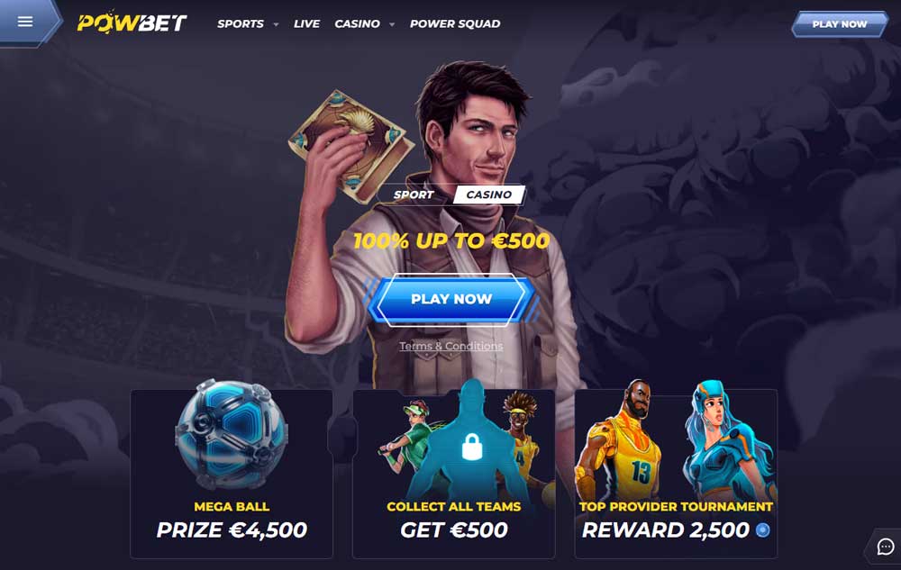 Powbet Casino Welcome Bonus