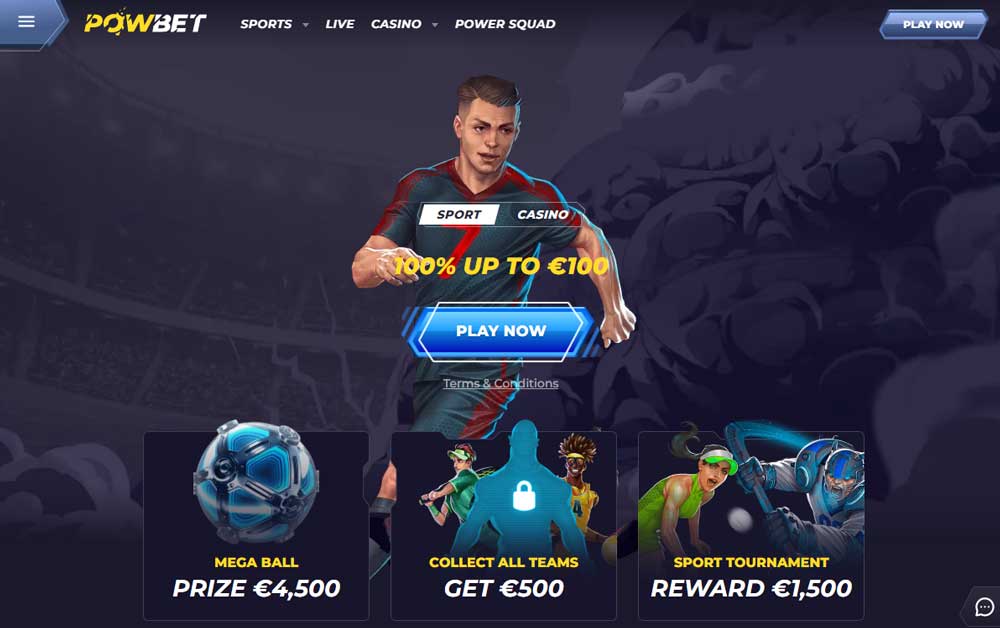 Powbet Sports Welcome Bonus