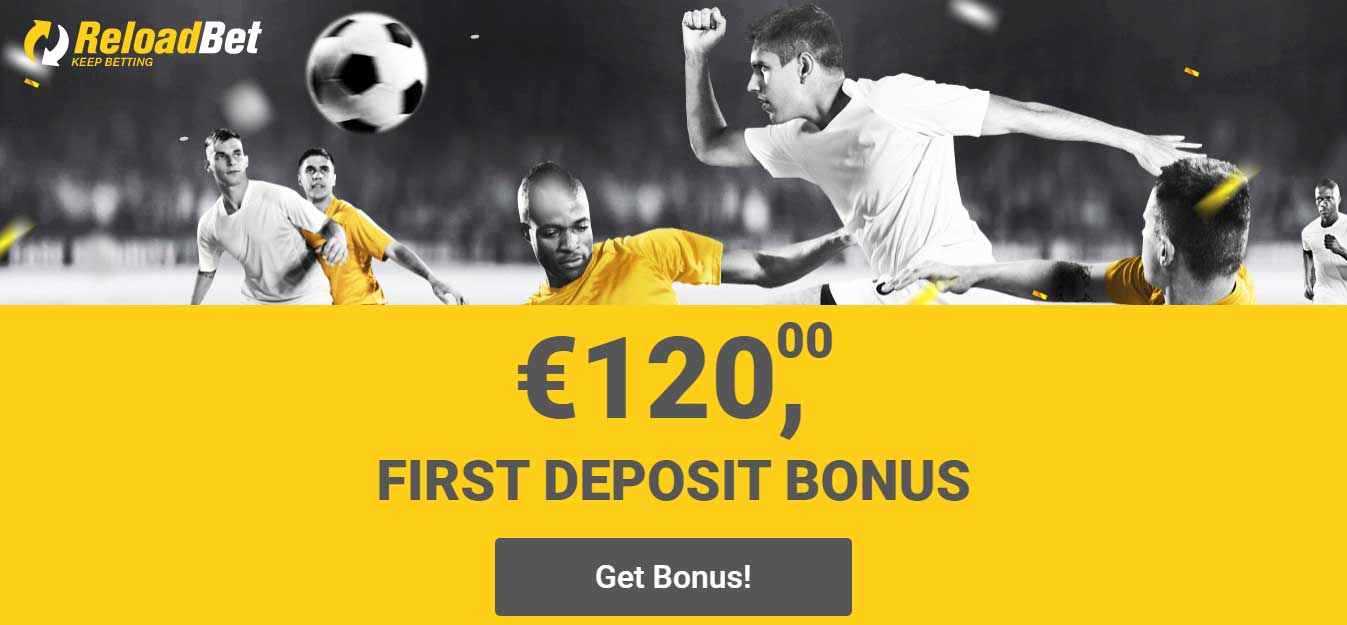 Огромный приветственный бонус - ReloadBet