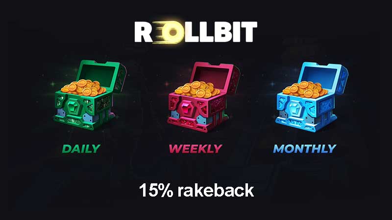 Rollbit Welcome Bonus - 15% rakeback