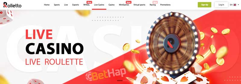 Rolletto Live Online Casino