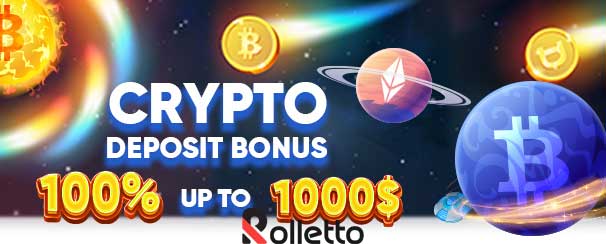 Rolletto Crypto Deposit Bonus