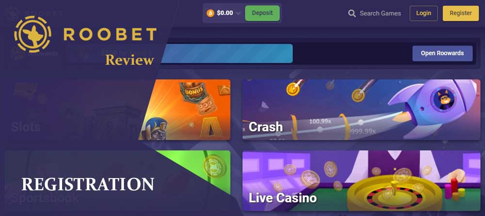 Roobet Registration - Review